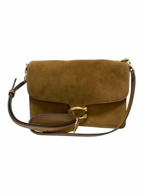 Coach Solid Brown Suede Handbag